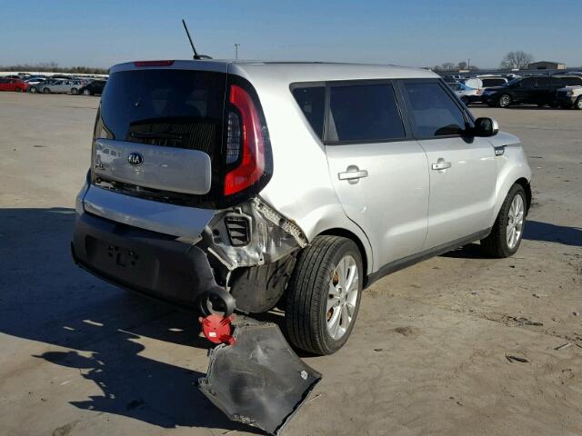 KNDJP3A53F7790602 - 2015 KIA SOUL + SILVER photo 4