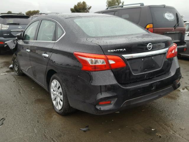 3N1AB7AP6GY217364 - 2016 NISSAN SENTRA S BLACK photo 3