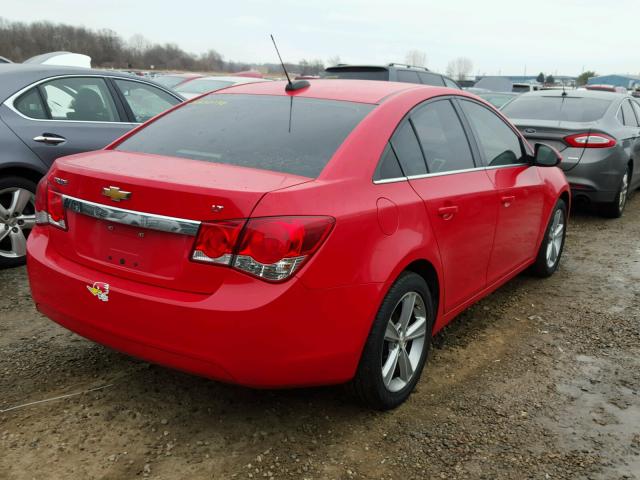 1G1PE5SB2F7167853 - 2015 CHEVROLET CRUZE LT RED photo 4