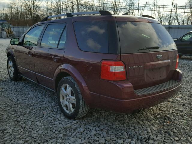 1FMZK03167GA10633 - 2007 FORD FREESTYLE MAROON photo 3