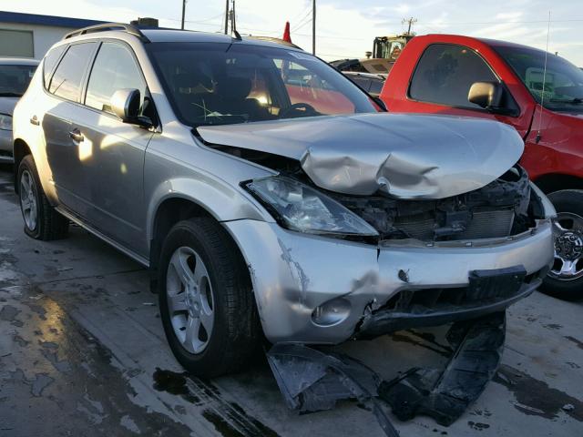 JN8AZ08T25W306957 - 2005 NISSAN MURANO SL SILVER photo 1