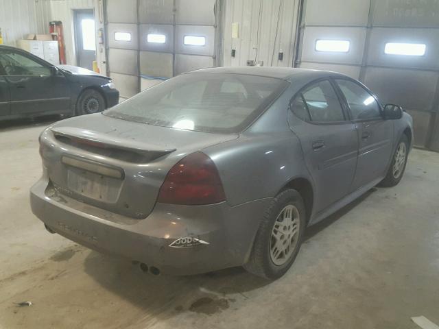 2G2WP522X41256369 - 2004 PONTIAC GRAND PRIX GRAY photo 4