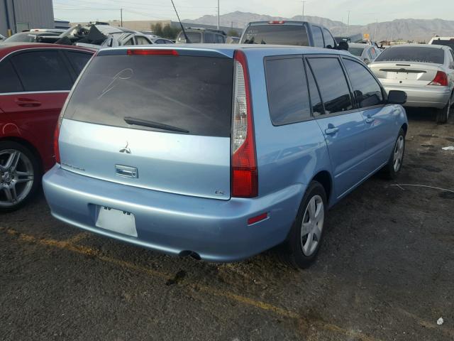 JA3AD29F14U052620 - 2004 MITSUBISHI LANCER LS TEAL photo 4