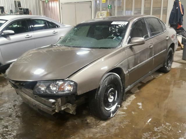 2G1WF55E629108750 - 2002 CHEVROLET IMPALA TAN photo 2