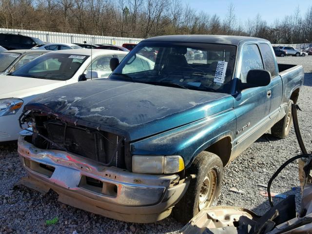 3B7HC13Z6WG168031 - 1998 DODGE RAM 1500 GREEN photo 2