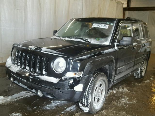 1C4NJRBB4DD263015 - 2013 JEEP PATRIOT SP BLACK photo 2