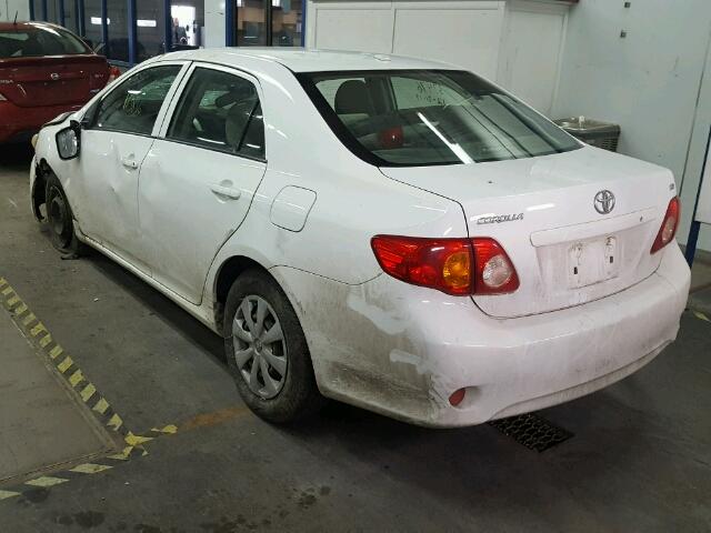 JTDBL40E299068683 - 2009 TOYOTA COROLLA BA WHITE photo 3