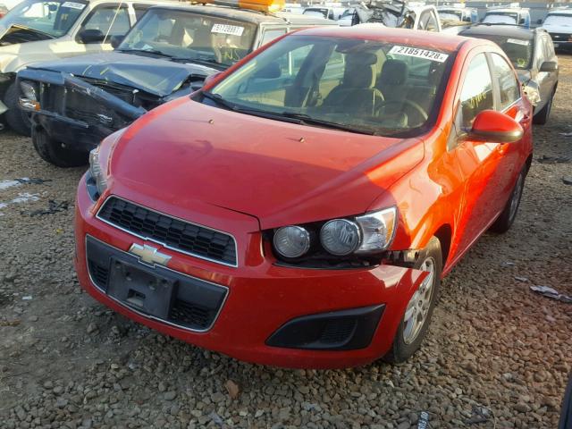 1G1JC5SH4D4204142 - 2013 CHEVROLET SONIC LT RED photo 2