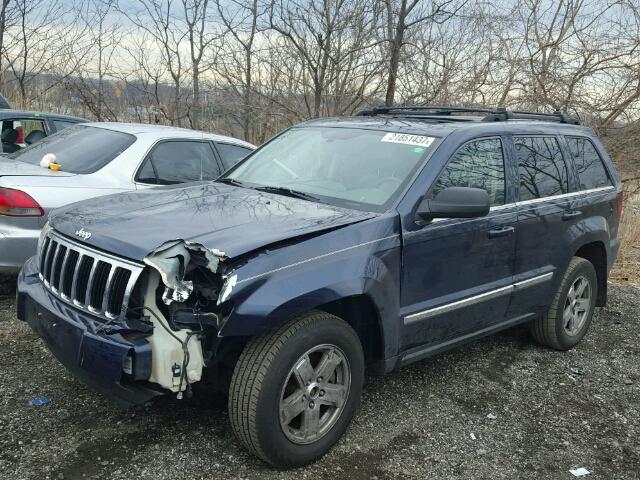 1J4HR58N45C679339 - 2005 JEEP GRAND CHER BLUE photo 2