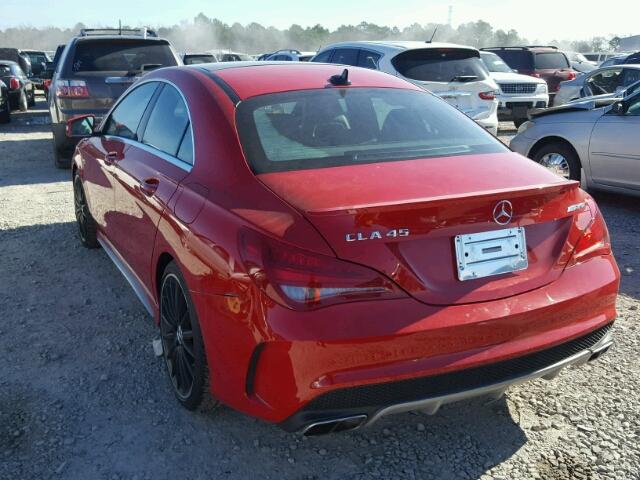 WDDSJ5CB1EN118882 - 2014 MERCEDES-BENZ CLA 45 AMG RED photo 3