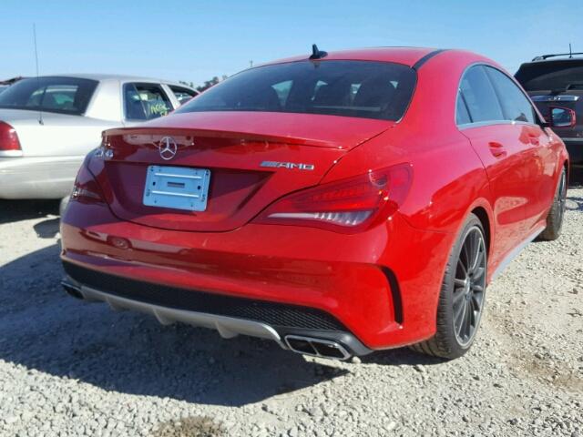 WDDSJ5CB1EN118882 - 2014 MERCEDES-BENZ CLA 45 AMG RED photo 4