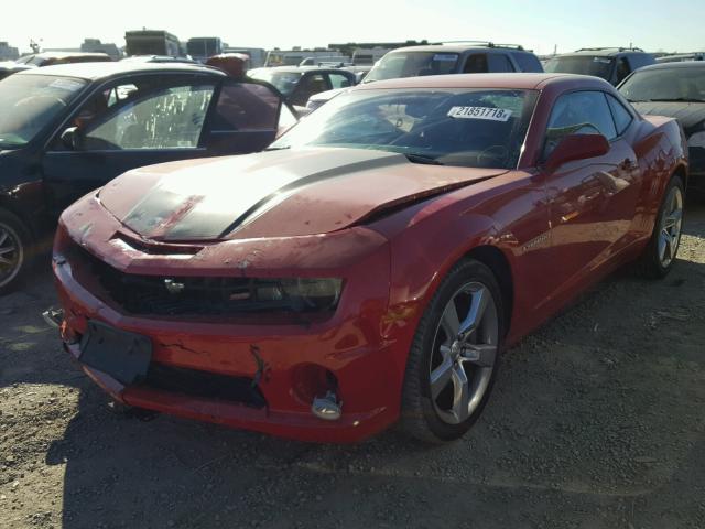 2G1FJ1EJ5B9123664 - 2011 CHEVROLET CAMARO SS RED photo 2