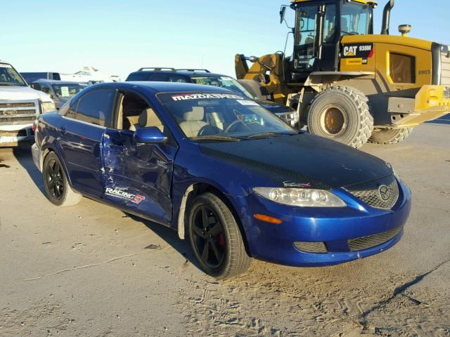 1YVFP80D545N36159 - 2004 MAZDA 6 S BLUE photo 1