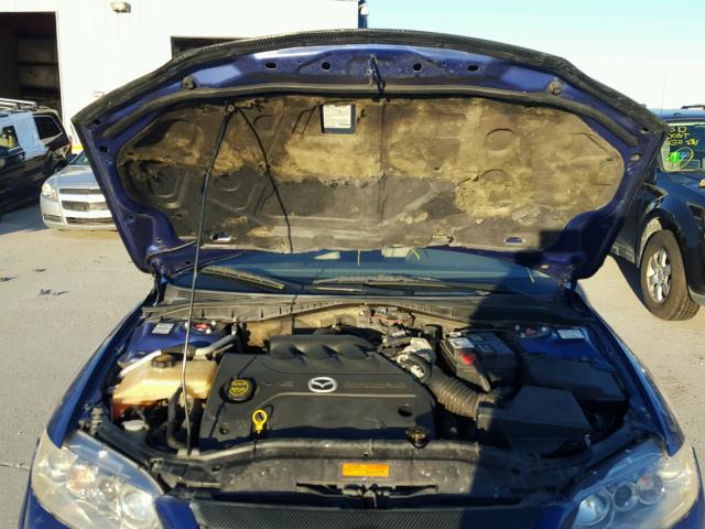 1YVFP80D545N36159 - 2004 MAZDA 6 S BLUE photo 7