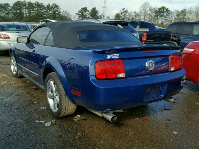 1ZVHT84N385188359 - 2008 FORD MUSTANG BLUE photo 3