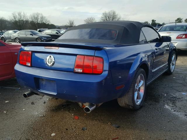 1ZVHT84N385188359 - 2008 FORD MUSTANG BLUE photo 4