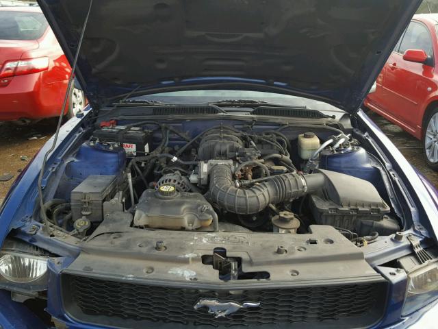 1ZVHT84N385188359 - 2008 FORD MUSTANG BLUE photo 7