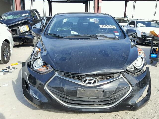 KMHDH6AE7DU006265 - 2013 HYUNDAI ELANTRA CO BLACK photo 9