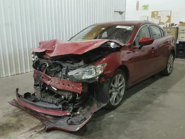 JM1GJ1V67E1145889 - 2014 MAZDA 6 TOURING RED photo 2