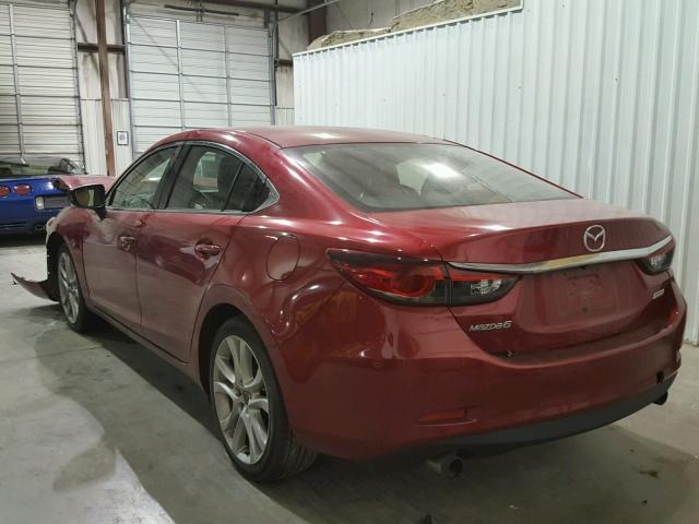 JM1GJ1V67E1145889 - 2014 MAZDA 6 TOURING RED photo 3