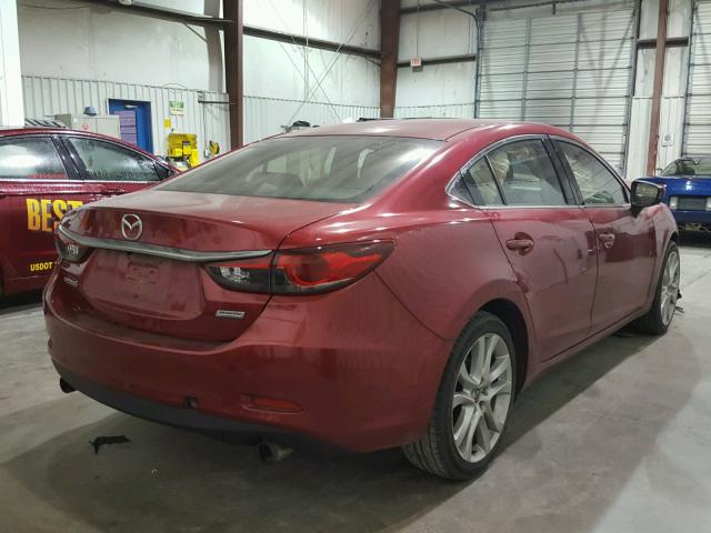 JM1GJ1V67E1145889 - 2014 MAZDA 6 TOURING RED photo 4