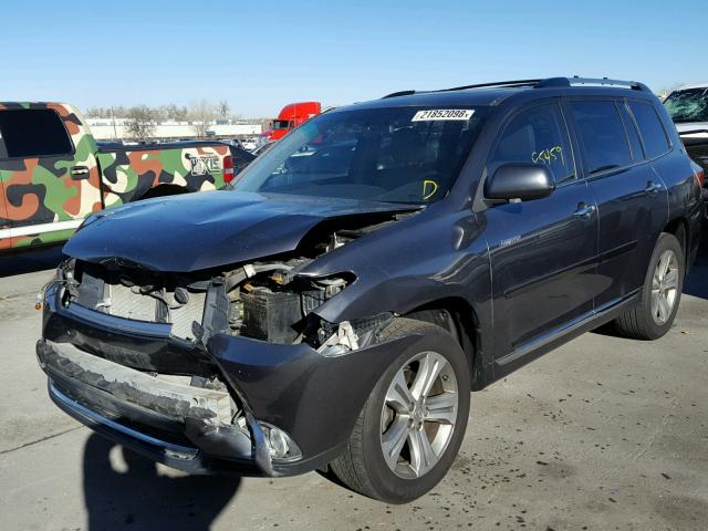 5TDDK3EH0BS084994 - 2011 TOYOTA HIGHLANDER CHARCOAL photo 2