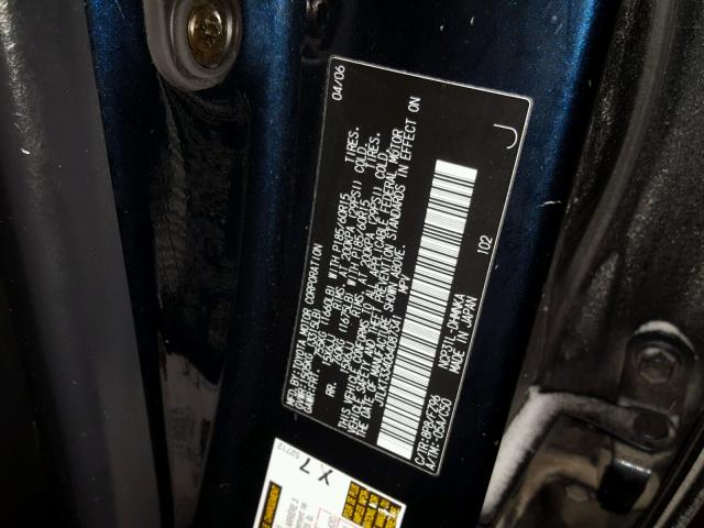 JTLKT334064087341 - 2006 TOYOTA SCION XB BLUE photo 10