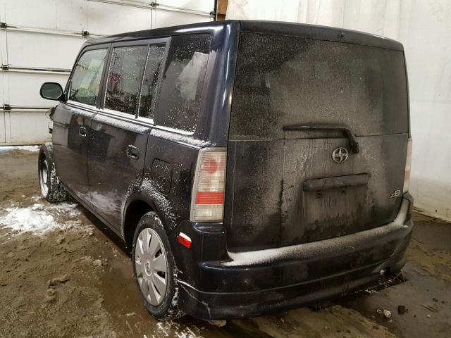 JTLKT334064087341 - 2006 TOYOTA SCION XB BLUE photo 3