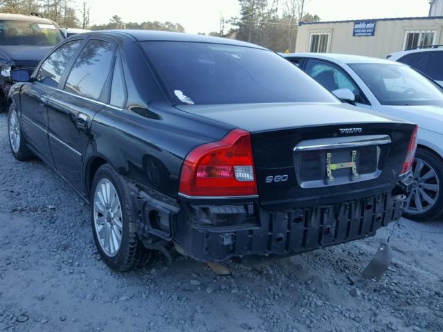 YV1TS592961440157 - 2006 VOLVO S80 2.5T BLACK photo 3