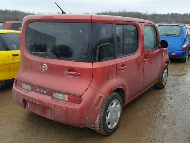 JN8AZ2KR5AT167010 - 2010 NISSAN CUBE BASE MAROON photo 4