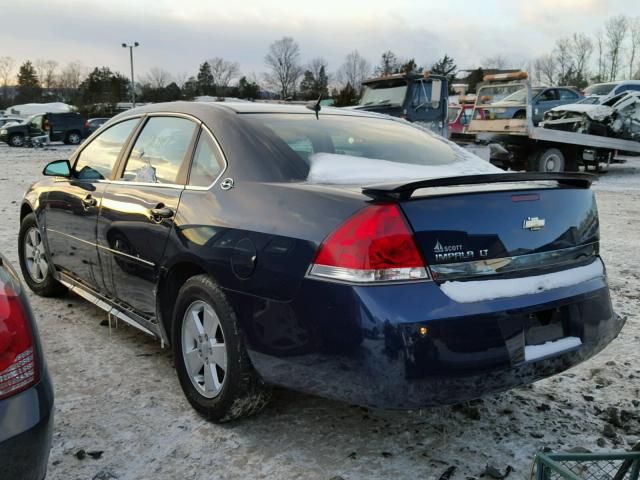 2G1WT57N491190038 - 2009 CHEVROLET IMPALA 1LT BLUE photo 3