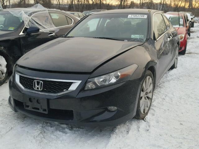 1HGCS22879A009471 - 2009 HONDA ACCORD EXL BLACK photo 2