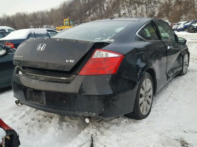 1HGCS22879A009471 - 2009 HONDA ACCORD EXL BLACK photo 4