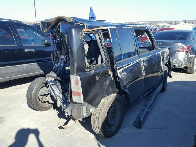 JTLKT324950203739 - 2005 TOYOTA SCION XB BLACK photo 4