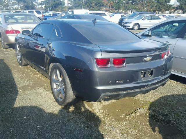 2G1FF1ED2B9104291 - 2011 CHEVROLET CAMARO LT GRAY photo 3