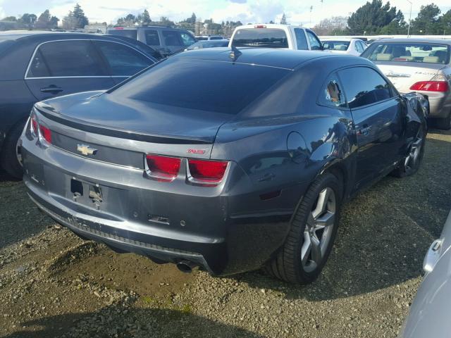 2G1FF1ED2B9104291 - 2011 CHEVROLET CAMARO LT GRAY photo 4