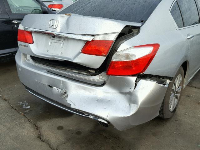 1HGCR2F34FA056690 - 2015 HONDA ACCORD LX SILVER photo 9