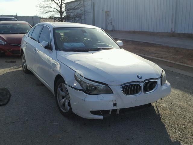 WBANU53528CT00161 - 2008 BMW 528 I WHITE photo 1