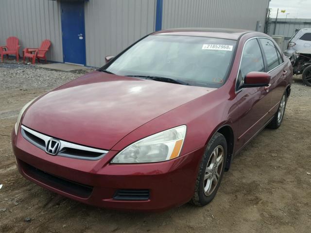 1HGCM56856A162741 - 2006 HONDA ACCORD EX RED photo 2