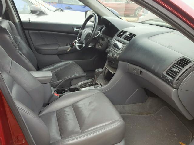 1HGCM56856A162741 - 2006 HONDA ACCORD EX RED photo 5