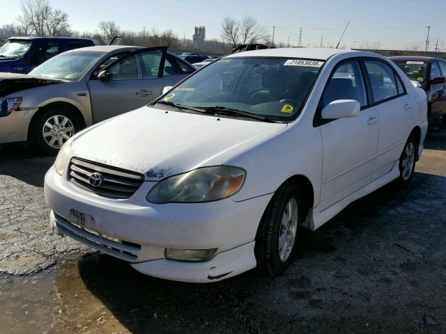 1NXBR32E53Z120054 - 2003 TOYOTA COROLLA CE WHITE photo 2