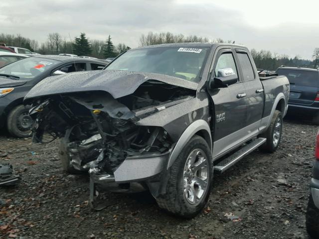 1C6RR7JT3FS601387 - 2015 RAM 1500 LARAM GRAY photo 2