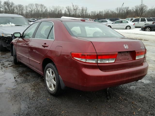 1HGCM66524A086078 - 2004 HONDA ACCORD EX RED photo 3