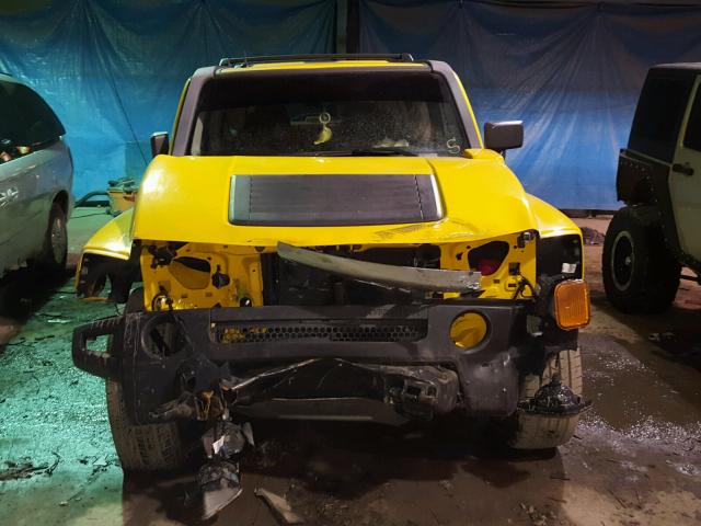 5GTDN136868191548 - 2006 HUMMER H3 YELLOW photo 9