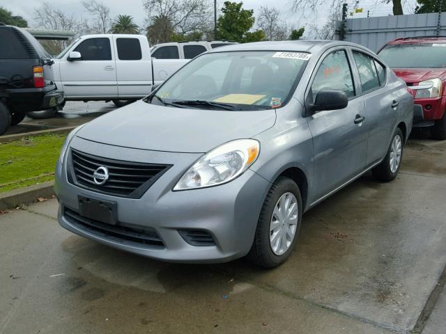 3N1CN7AP9CL820834 - 2012 NISSAN VERSA S SILVER photo 2