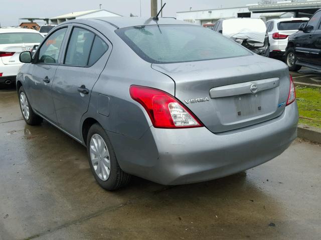 3N1CN7AP9CL820834 - 2012 NISSAN VERSA S SILVER photo 3