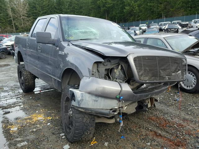 1FTRW14W05FA49259 - 2005 FORD F150 SUPER GRAY photo 1