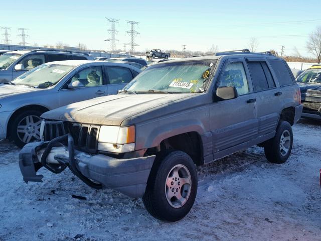 1J4GZ58S0WC134757 - 1998 JEEP GRAND CHER GRAY photo 2