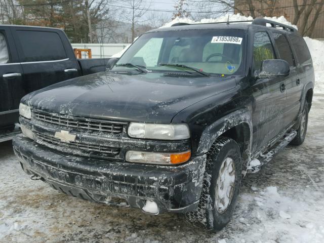 3GNFK16Z22G185612 - 2002 CHEVROLET SUBURBAN K BLACK photo 2