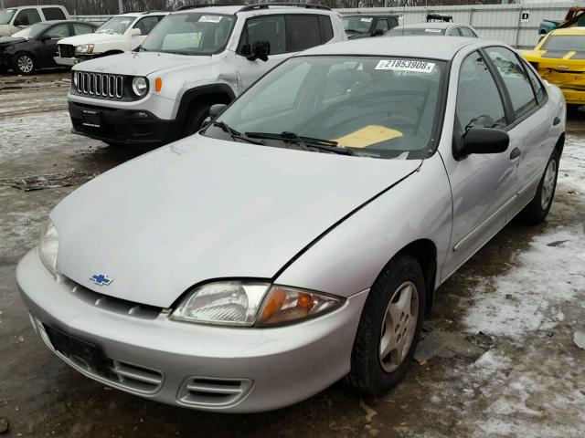 1G1JC524827254437 - 2002 CHEVROLET CAVALIER B SILVER photo 2